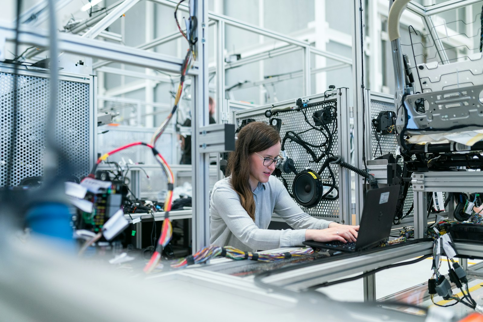 International researcher working in a U.S. innovation lab